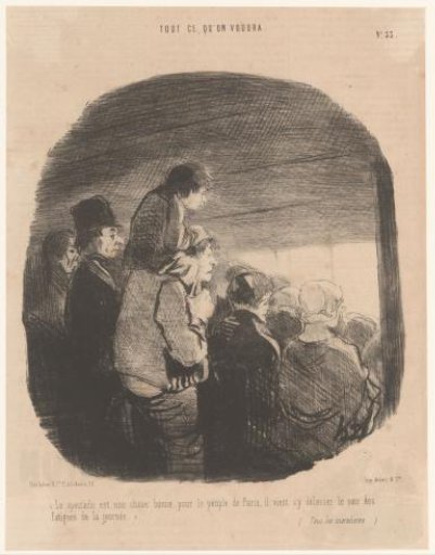 Parisians watching a performance