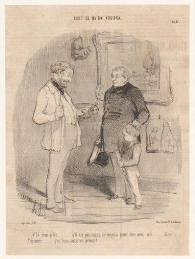 Father talks to the painter about his son