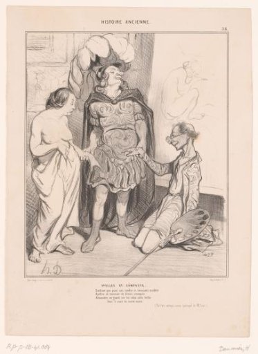 Caricature of Apelles and Campaspe