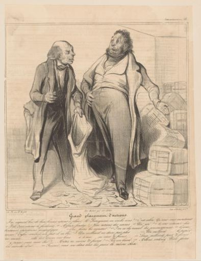 Robert Macaire with a stockbroker
