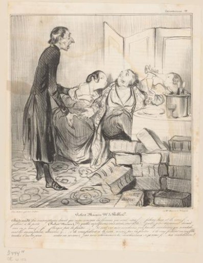 Robert Macaire sends Bertrand away to recruit subscribers for his Bibles
