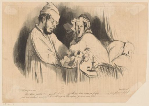 Two parents with a crying baby