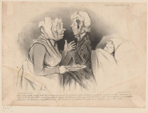 Two women talk about a sick man