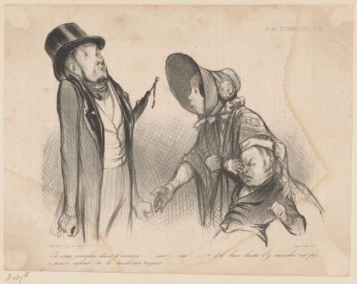 Married couple with a crying child
