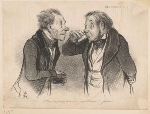 Man examines snuff