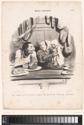 A Butcher with His Wife and Small Son
