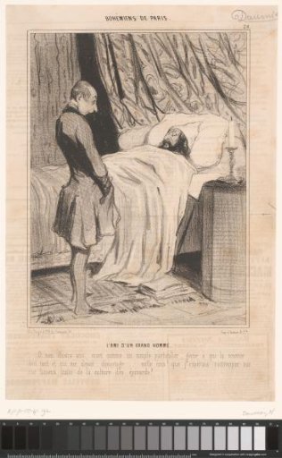 Man mourning at the deathbed of his friend