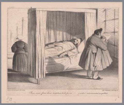 Caricature of Louis Philippe I, King of France, as a reporter