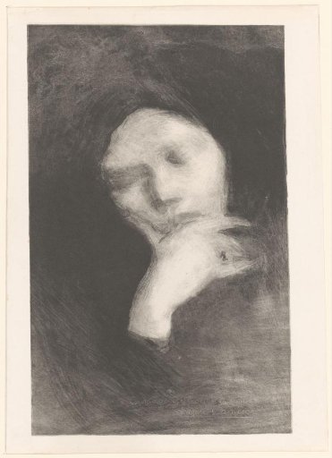 Face of a meditating woman