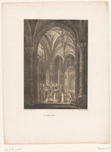 Interior of the Church of Saint Guillaume at Strasbourg