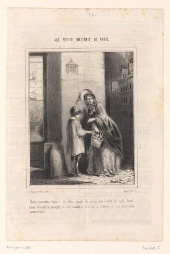 Boy sent to do errands for a woman