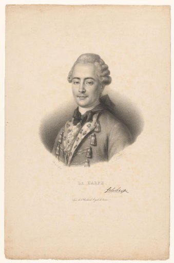 Portrait of the writer Jean-François de La Harpe