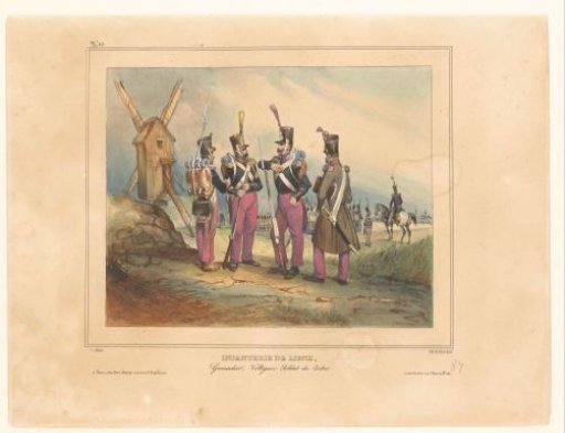 Four line infantrymen