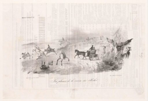Horse race in the field