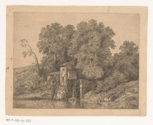 Watermill amidst Trees