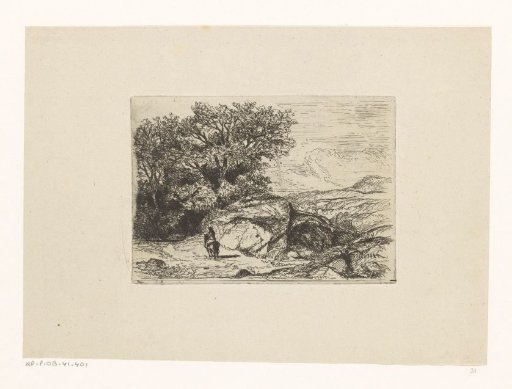 Rider in a Hilly Landscape