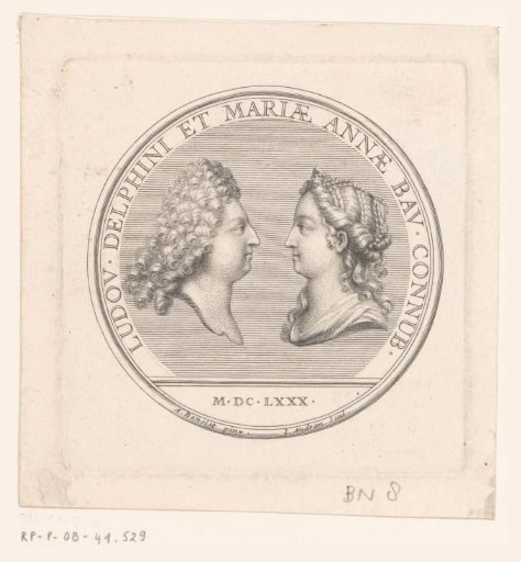 Medallion with Portraits of the Dauphin Louis of France and Maria Anna of Bavaria