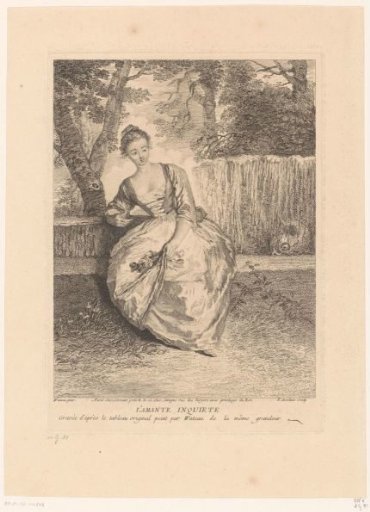 Anxious Woman in a Landscape