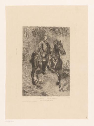 Equestrian Portrait of Ambroise-Polycarpe de La Rochefoucauld