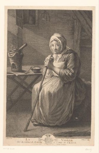 Old Woman at a Table