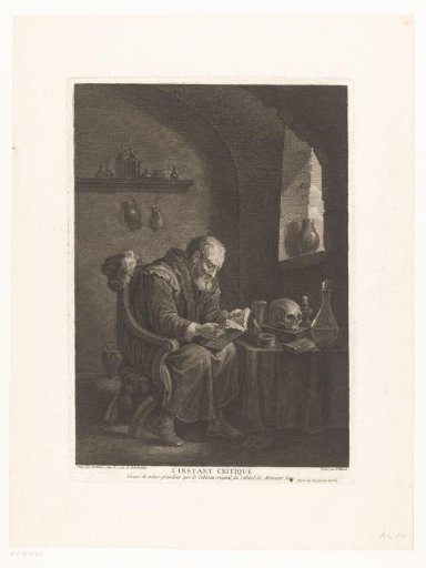 Vanitas Scene with a Reading Scholar