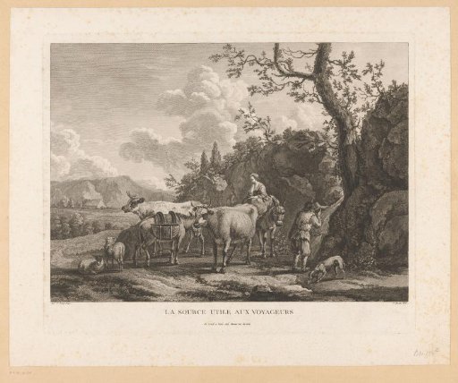 Resting travellers at a spring