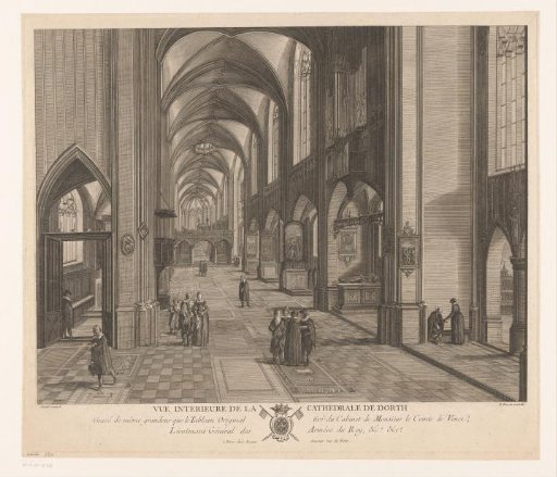 Interior of the cathedral of Dordrecht