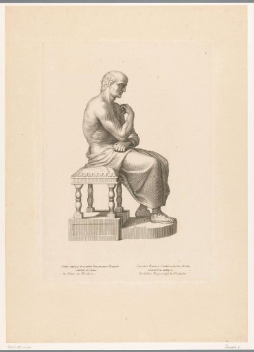 Antique Statue of a Roman Senator after Bathing