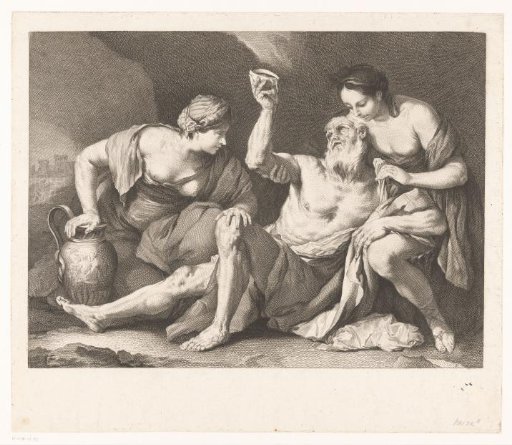 Lot led drunk by his daughters