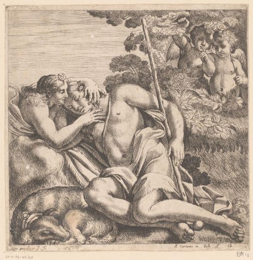 Diana embraces Endymion in his sleep