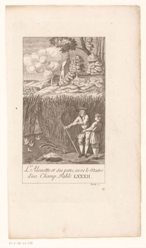 Fable of the lark and her young