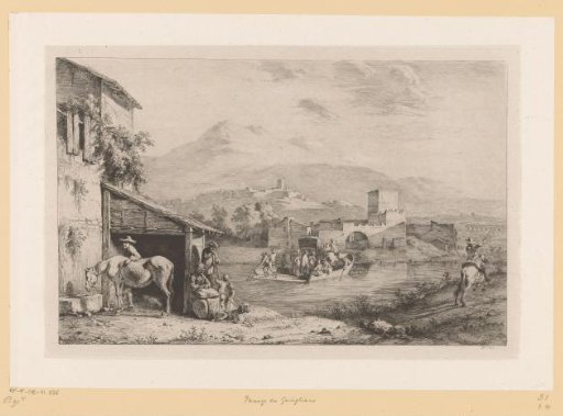 Ferry crossing on the Carigliano