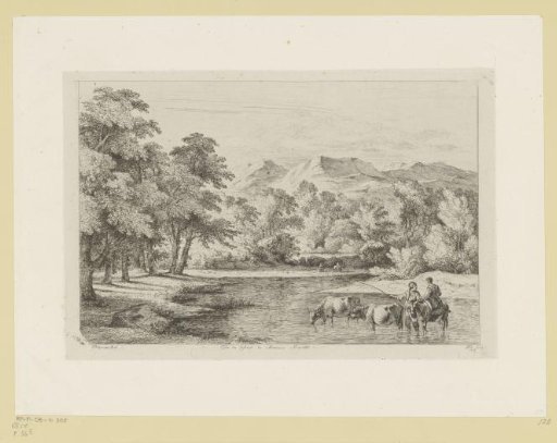 Landscape with figures at a ford
