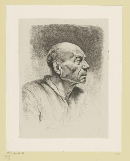 Old man and profile