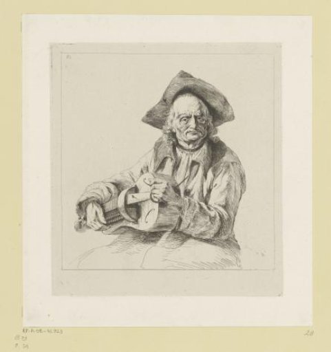 Man playing the lyre