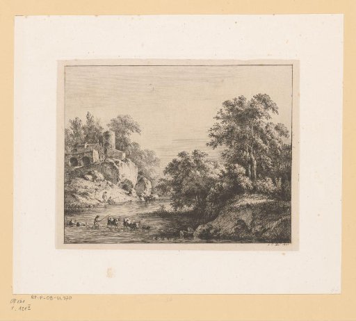 Ford with fishermen and a shepherd with his flock