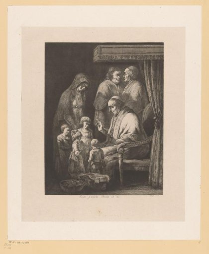 Pope Pius VII blessing children during his stay in Lyon