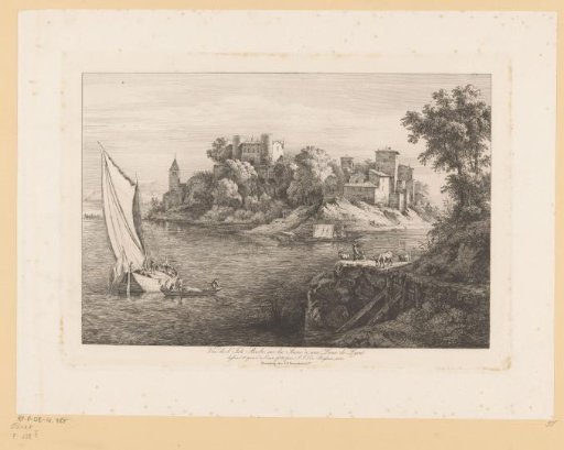 View of the island of Barbe near Lyon
