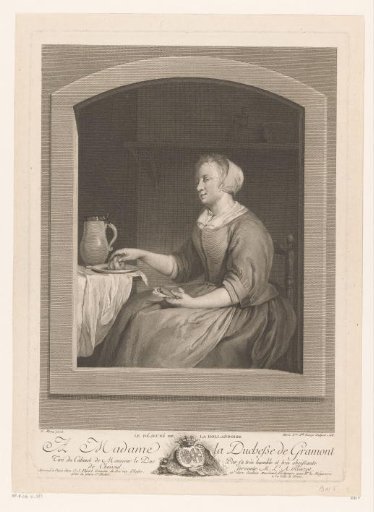 Young woman at her breakfast
