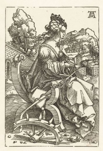 Catherine of Alexandria with a broken wheel