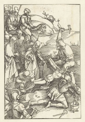 Christ nailed to the cross