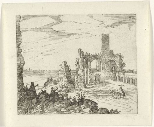 Ruin with Arches and a Tower by the Water