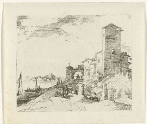Tower and gate on the coast