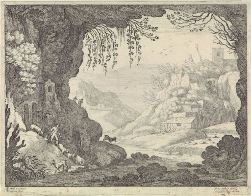 View of a Landscape from a Cave