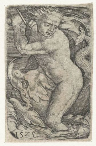 Sea God on a Dolphin