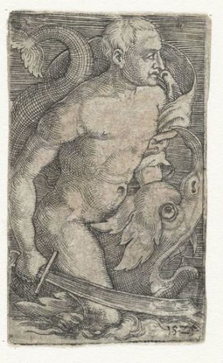Sea God on a Dolphin