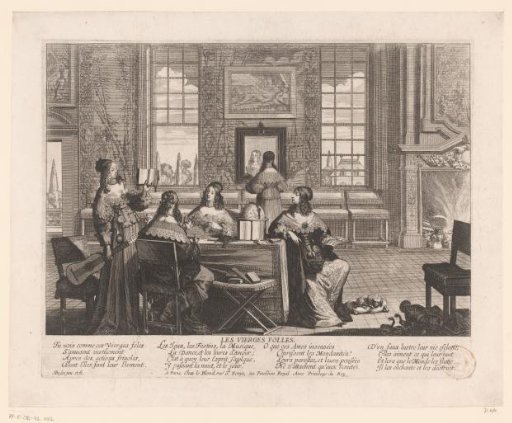 The Five Foolish Virgins Amusing Themselves with Worldly Pleasures