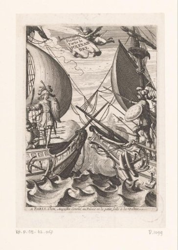 Two ships with soldiers