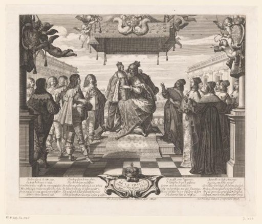 France presents Prince Louis XIV