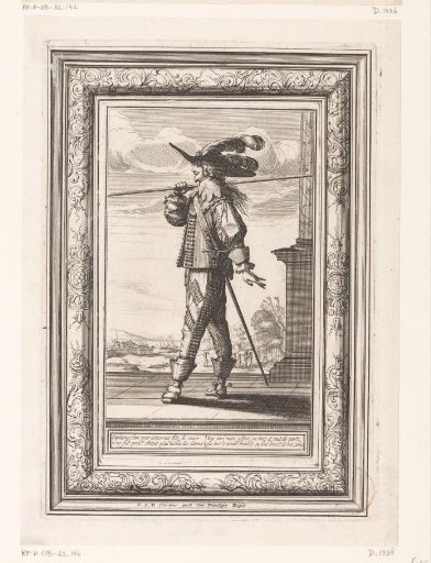 Captain with a Pike, Dressed According to the Fashion of ca. 1630